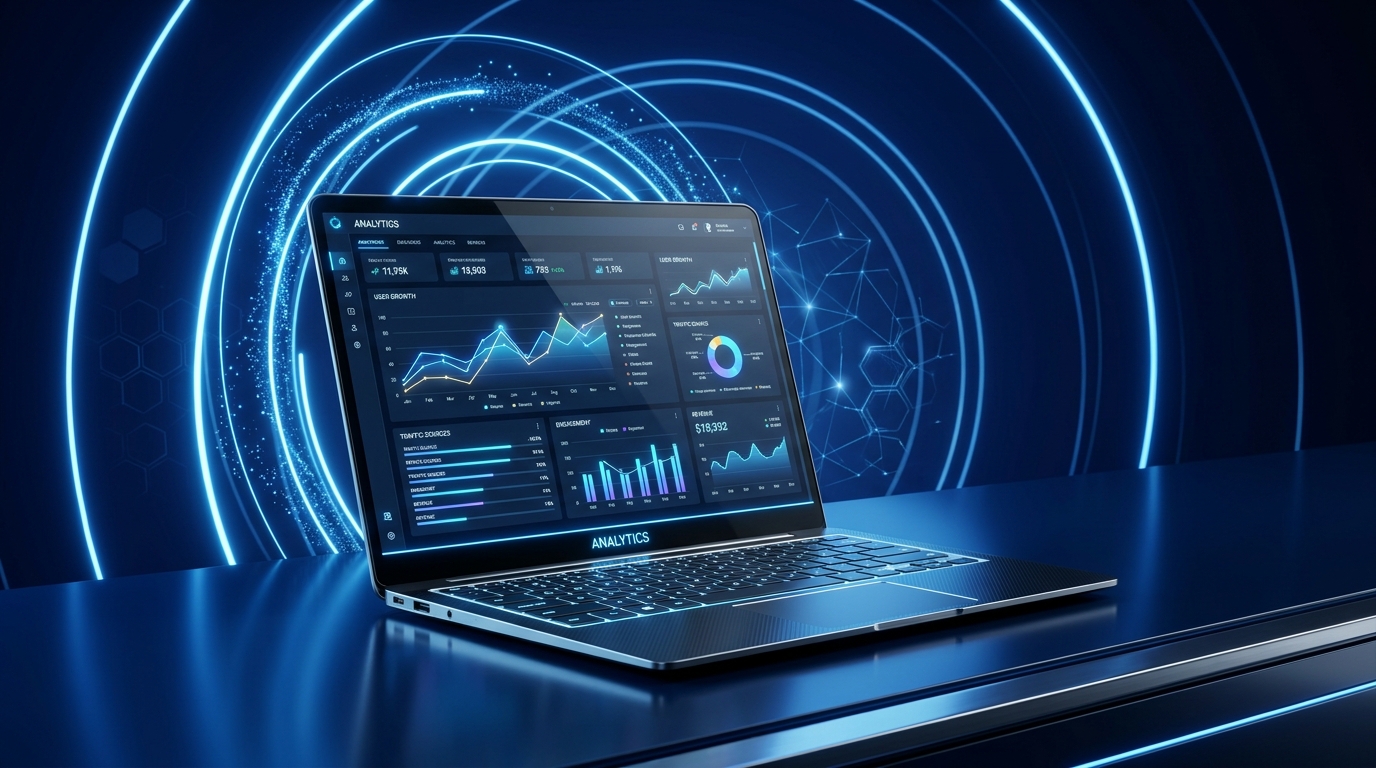 Business Growth and Application Management Laptop